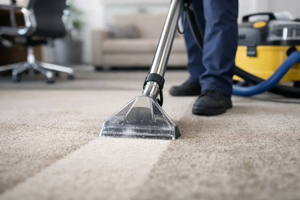 Deep Clean High Traffic Carpet Right