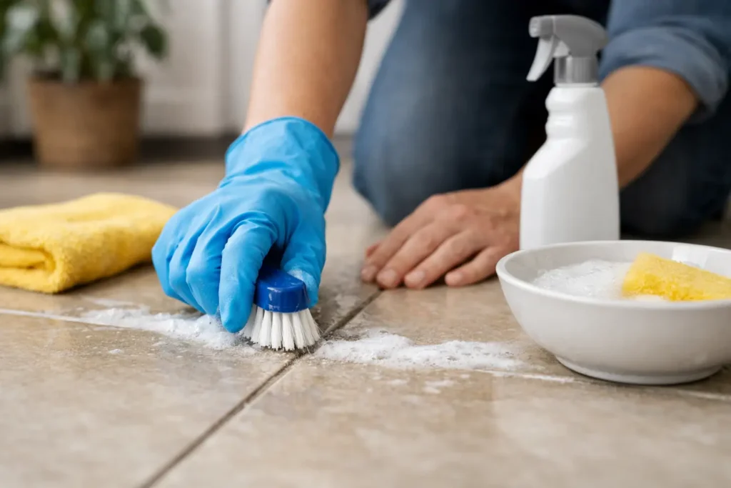 How to Clean Grout Safely at Home