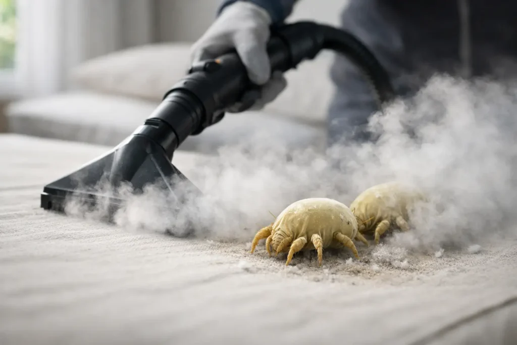 Can Steam Cleaning Remove Dust Mites?