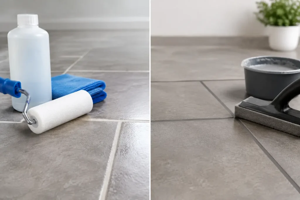 Grout Sealing Versus Grout Coloring Compared