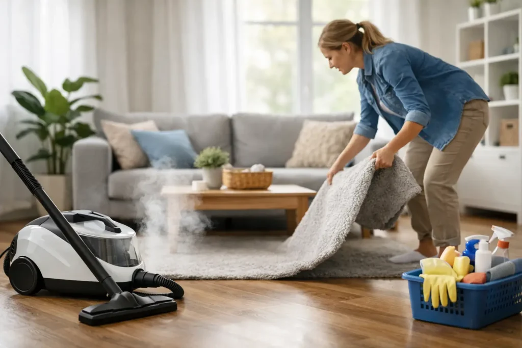 Prepare Home for Steam Cleaning Before We Arrive